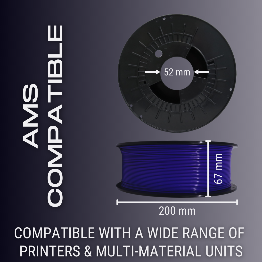 Shows that American Filament Spool Dimensions are Compatible with AMS Units