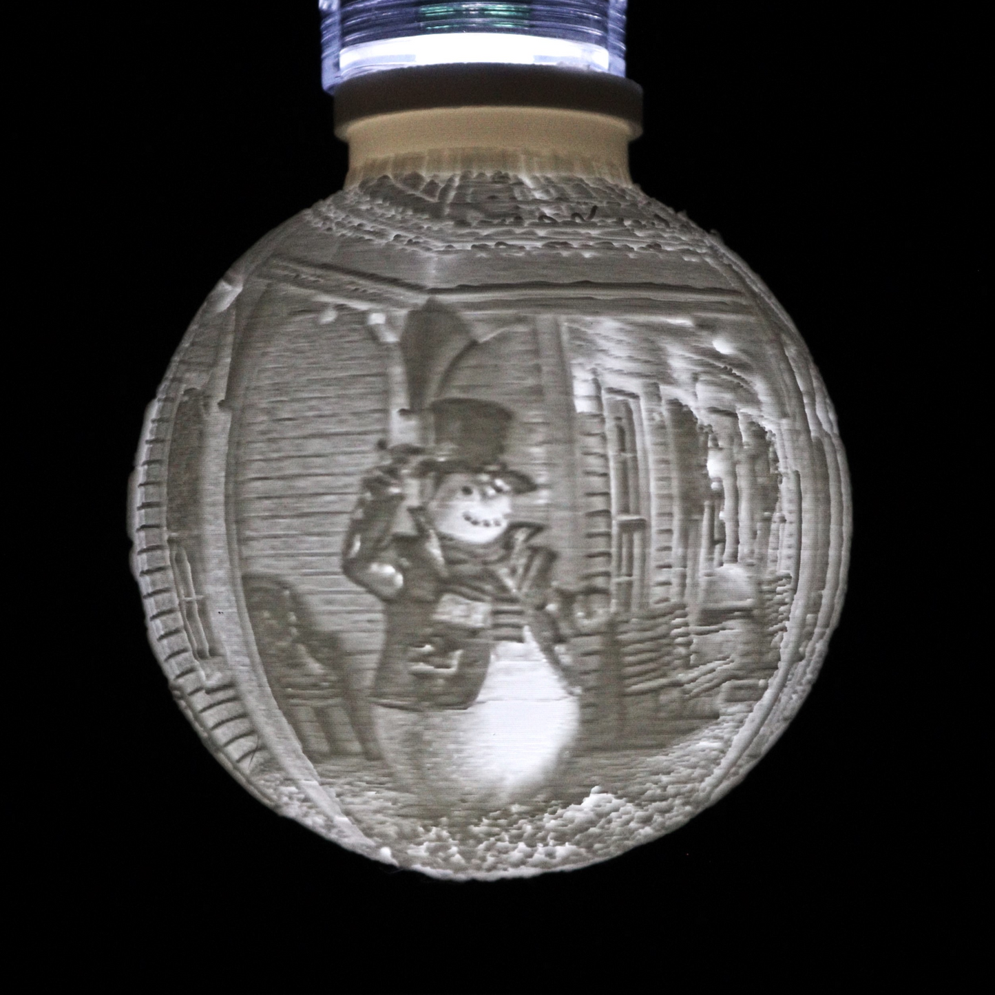 3-in Small Globe Lithophane.