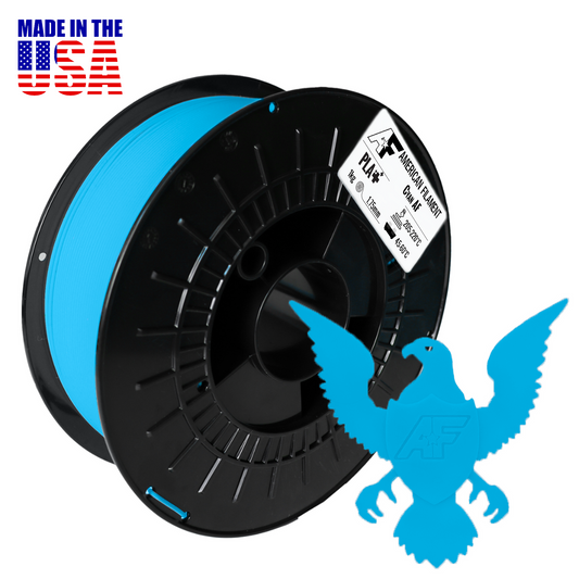 Cyan AF 1.75mm PLA+ Filament for Color Lithophanes.