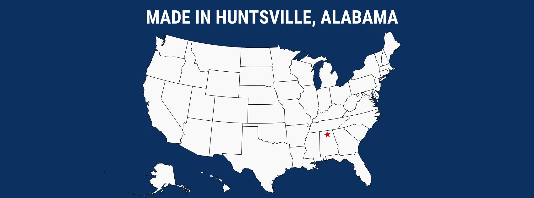 All of our filament is manufactured in Huntsville, Alabama