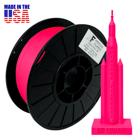 Neon Pink AF 1.75mm PLA+ Filament Made in the USA!.