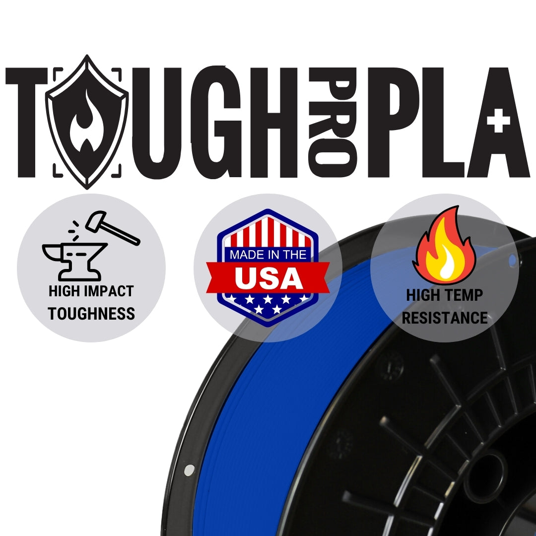 American Blue AF 1.75mm Tough Pro PLA+ Filament Made in the USA!.
