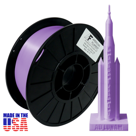 Amethyst Purple AF Silk PLA 3D Printer Filament, 1.75 mm Diameter, 1 kg Spool.