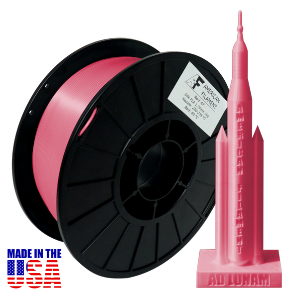 Red AF Silky 1.75mm PLA Filament - Made in the USA!