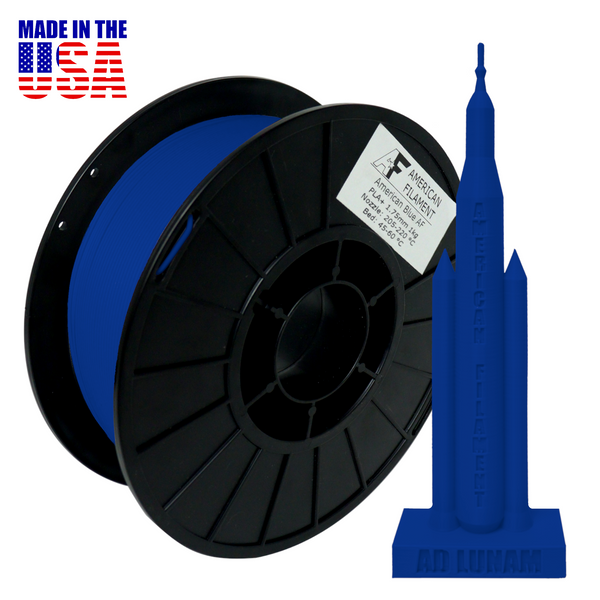 American Blue AF 1.75mm PLA+ Filament  Made in the USA!