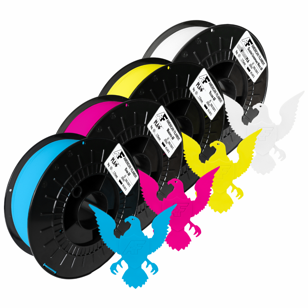 CMYK PLA+ Color Sample Swatch Set – American Filament