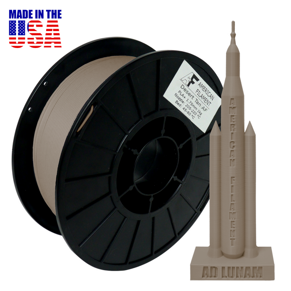 Desert Tan AF 1.75mm PLA+ Filament - Made in the USA!