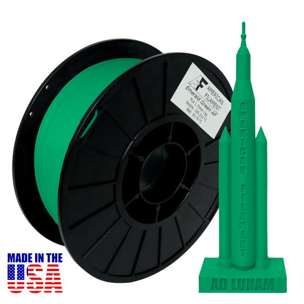 Emerald Green AF 1.75mm PLA Filament - Made in the USA!
