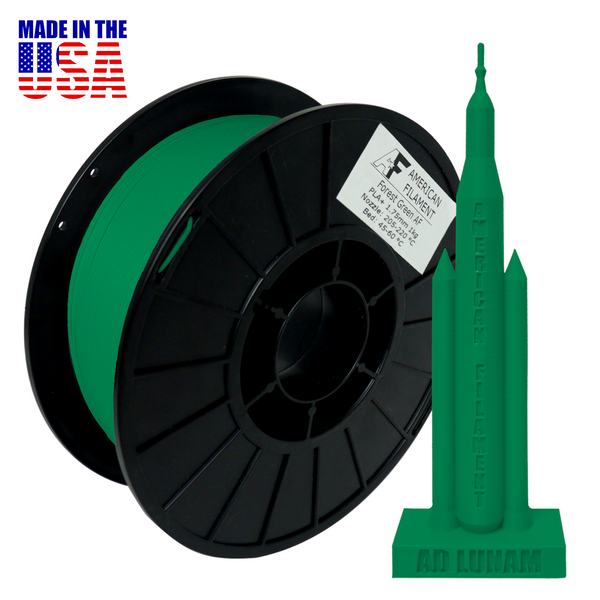 Forest Green AF 1.75mm PLA+ Filament - Made in the USA!