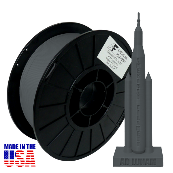 Gunmetal Gray AF 1.75mm PLA+ Filament - Made in the USA!