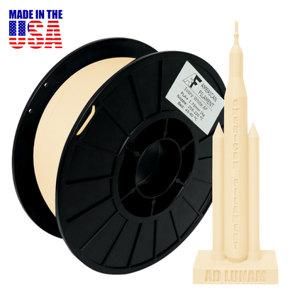 Ivory White AF 1.75mm PLA+ Filament Made in the USA!.