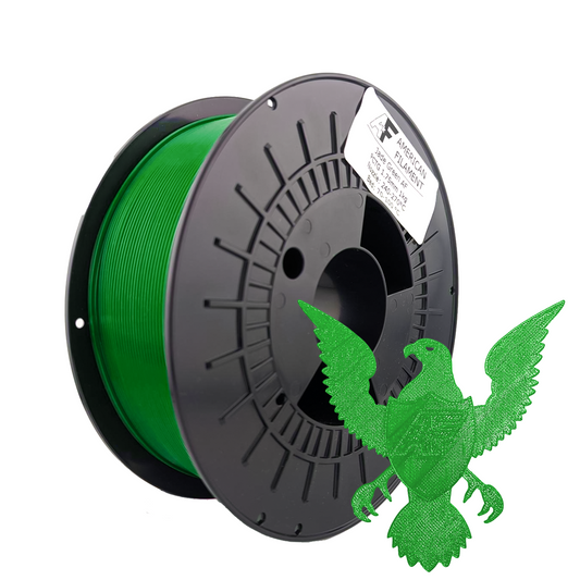 Transparent Jade Green AF 1.75mm PCTG Filament Made in the USA!