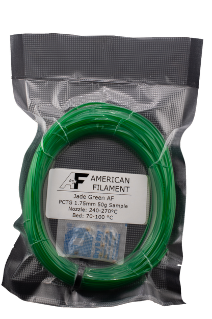 Transparent Jade Green AF 1.75mm PCTG Filament Made in the USA!