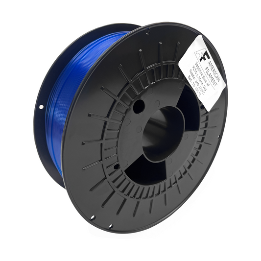 Transparent Sapphire Blue AF 1.75mm PCTG Filament Made in the USA!