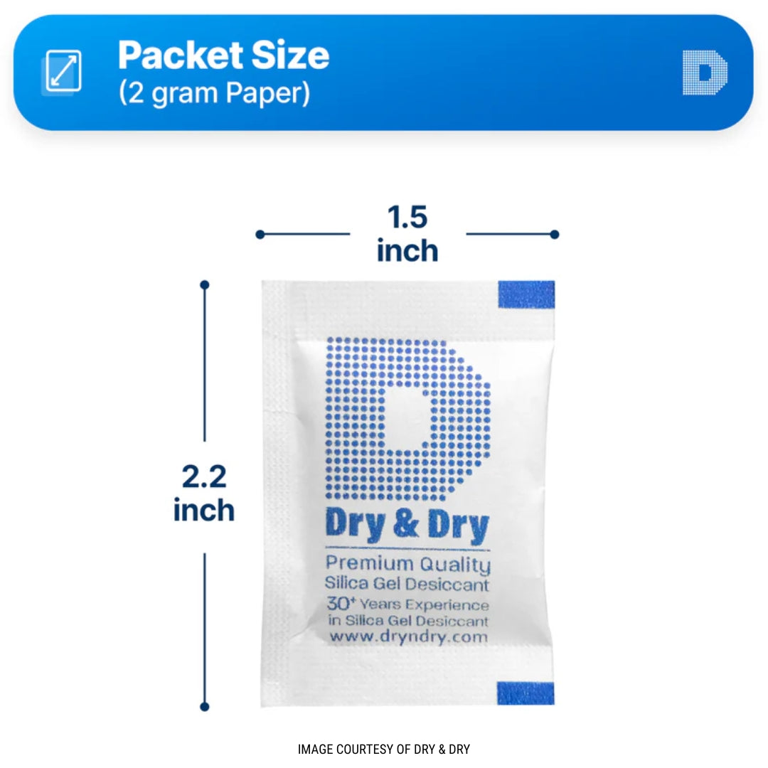 Rechargeable Silica Gel Desiccant Packets.