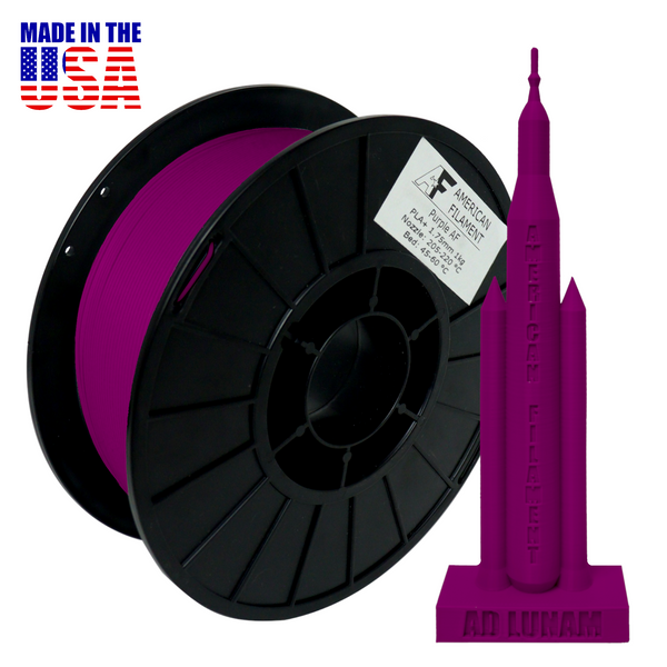 Purple AF 1.75mm PLA+ Filament Made in the USA!