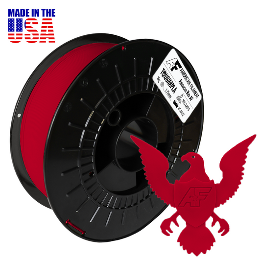 American Red AF 1.75mm Tough Pro PLA+ Filament Made in the USA!