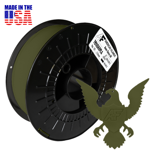 Army Green AF 1.75mm Tough Pro PLA+ Filament Made in the USA!