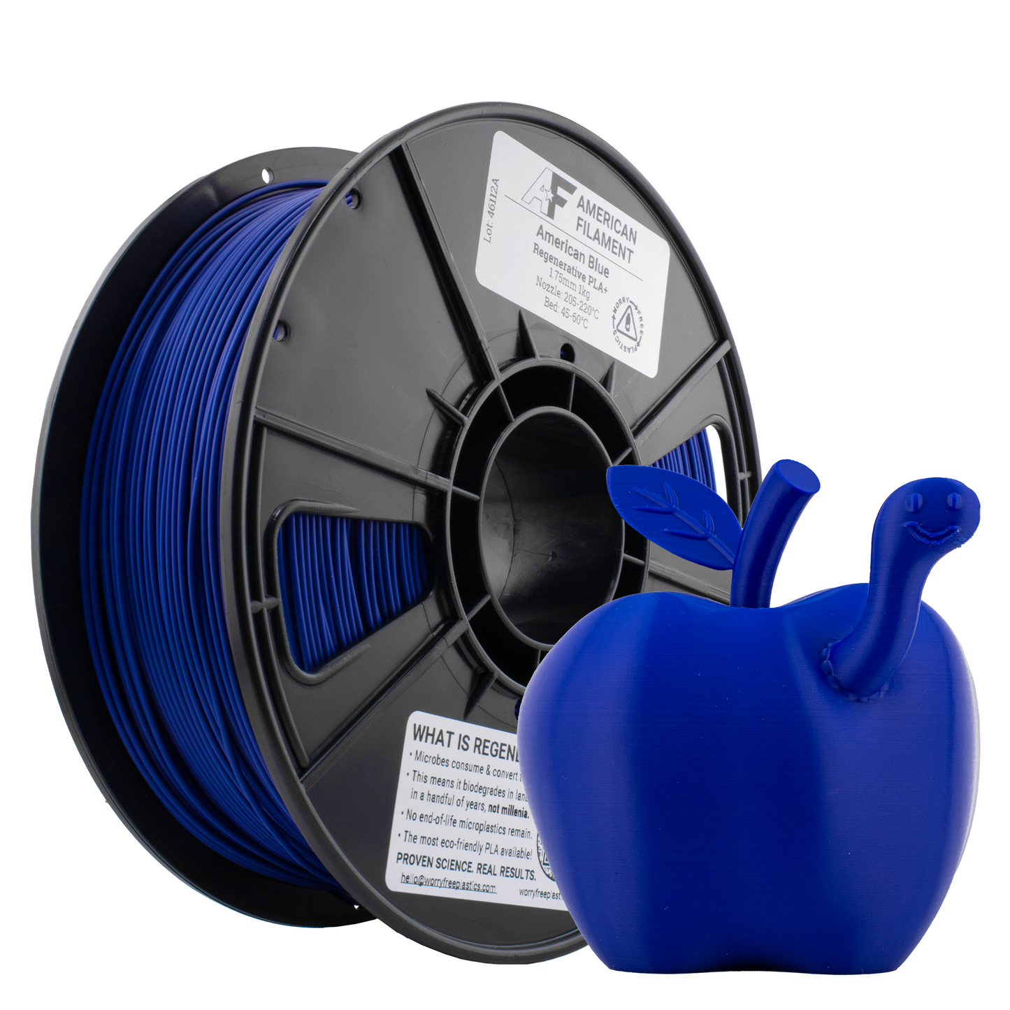 Regenerative PLA+ 1.75mm Filament – Sustainable PLA with Worry Free Plastics® Technology