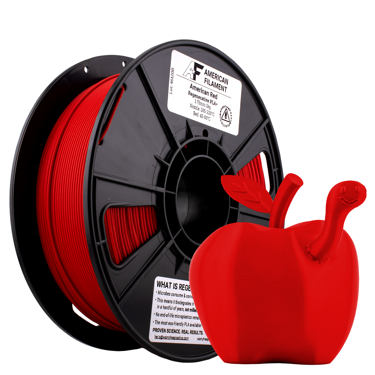 Regenerative PLA+ 1.75mm Filament – Sustainable PLA with Worry Free Plastics® Technology