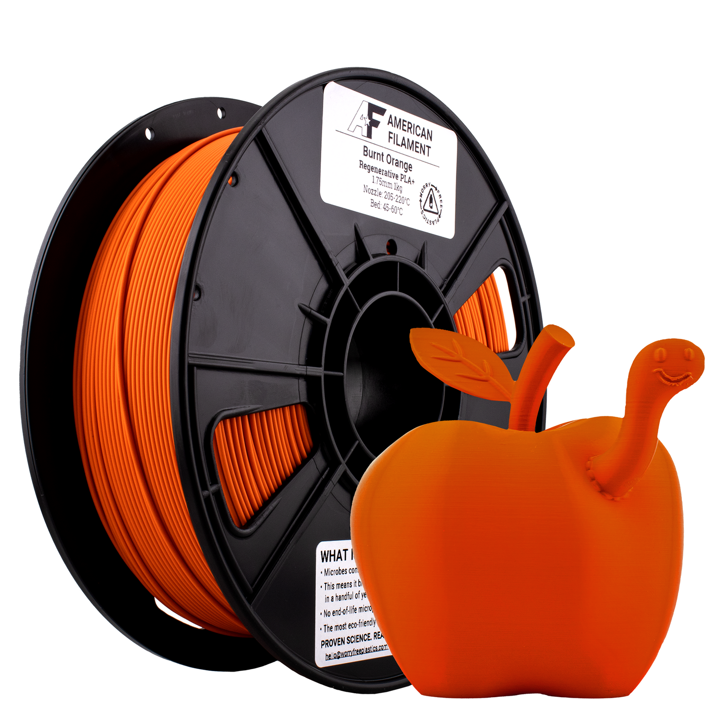 Regenerative PLA+ 1.75mm Filament – Sustainable PLA with Worry Free Plastics® Technology