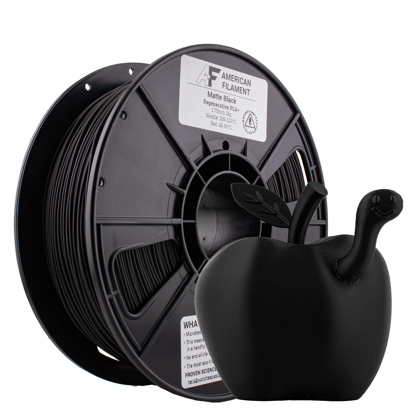 Regenerative PLA+ 1.75mm Filament – Sustainable PLA with Worry Free Plastics® Technology