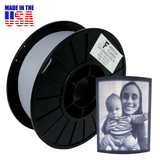 Cool Lithophane Gray AF PLA Filament - created by Lithophane Maker!