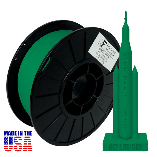 Forest Green AF 1.75mm PLA Filament - Made in the USA!