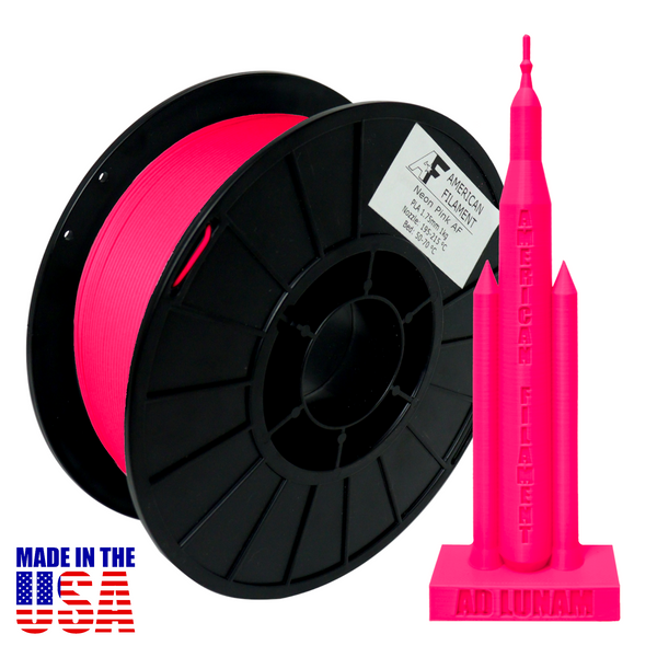 Neon Pink AF 1.75mm PLA Filament Made in the USA!